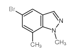 5-Bromo-1,7-dimethyl-1H-indazole Structure