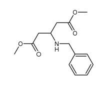 dimethyl 3-(benzylamino)pentanedioate结构式
