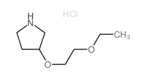 3-(2-Ethoxyethoxy)pyrrolidine hydrochloride结构式