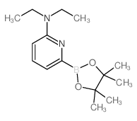 N,N-Diethyl-6-(4,4,5,5-tetramethyl-1,3,2-dioxaborolan-2-yl)pyridin-2-amine结构式