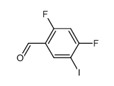 2,4-difluoro-5-iodo-benzaldehyde结构式