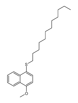 1-dodecylsulfanyl-4-methoxynaphthalene结构式