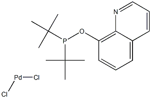 Dichloro[8-(di-tert-butylphosphinooxy)quinoline]palladium(II)结构式