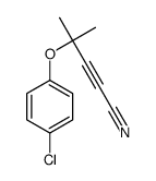 4-(4-chlorophenoxy)-4-methylpent-2-ynenitrile Structure