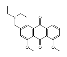 3-(diethylaminomethyl)-1,8-dimethoxyanthracene-9,10-dione Structure