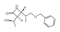 (3S,4R)-3-[(R)-1-hydroxyethyl]-4-[(R)-1-(benzyloxymethyl)ethyl]-2-azetidinone结构式