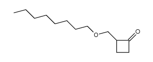 2-[(octyloxy)methyl]cyclobutanone结构式