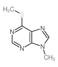 9H-Purine,9-methyl-6-(methylthio)-结构式