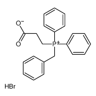 benzyl-(2-carboxyethyl)-diphenylphosphanium,bromide结构式