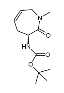 1,1-dimethylethyl ((3S)-1-methyl-2-oxo-2,3,4,7-tetrahydro-1H-azepin-3-yl)carbamate Structure