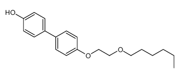 4-[4-(2-hexoxyethoxy)phenyl]phenol结构式