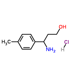 3-Amino-3-(4-methylphenyl)-1-propanol hydrochloride (1:1)结构式