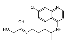 Didesethyl Chloroquine Hydroxyacetamide Structure