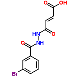 (2E)-4-[2-(3-Bromobenzoyl)hydrazino]-4-oxo-2-butenoic acid结构式