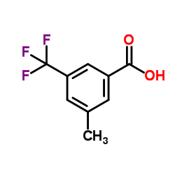 3-甲基-5-三氟甲基苯甲酸结构式