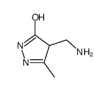4-(aminomethyl)-3-methyl-1,4-dihydropyrazol-5-one结构式