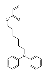 6-carbazol-9-ylhexyl prop-2-enoate结构式