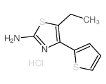 5-Ethyl-4-thiophen-2-yl-thiazol-2-ylamine hydrochloride结构式