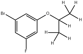3-Fluoro-5-(iso-propoxy-d7)-bromobenzene结构式