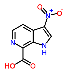3-Nitro-6-azaindole-7-carboxylic acid结构式