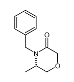 (5S)-5-methyl-4-(phenylmethyl)-3-morpholinone Structure