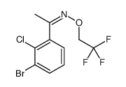 (E)-1-(3-bromo-2-chlorophenyl)-N-(2,2,2-trifluoroethoxy)ethanimine结构式