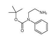 tert-butyl N-(2-aminoethyl)-N-phenylcarbamate结构式