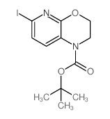 tert-Butyl 6-iodo-2,3-dihydro-1H-pyrido[2,3-b][1,4]oxazine-1-carboxylate结构式
