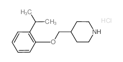 4-[(2-Isopropylphenoxy)methyl]piperidine hydrochloride结构式