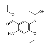 ethyl 5-acetamido-2-amino-4-ethoxybenzoate Structure