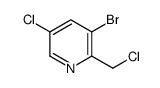 3-Bromo-5-chloro-2-(chloromethyl)pyridine Structure