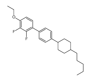 1-ethoxy-2,3-difluoro-4-[4-(4-pentylcyclohexyl)phenyl]benzene结构式