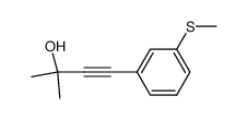 2-methyl-4-(3-(methylthio)phenyl)but-3-yn-2-ol Structure