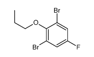 1,3-dibromo-5-fluoro-2-propoxybenzene结构式