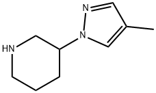 3-(4-methyl-1H-pyrazol-1-yl)piperidine结构式