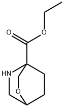 2-Oxa-5-aza-bicyclo[2.2.2]octane-4-carboxylic acid ethyl ester Structure