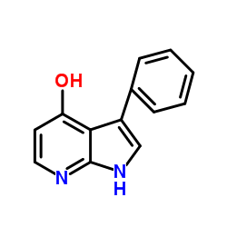 3-Phenyl-1H-pyrrolo[2,3-b]pyridin-4-ol结构式