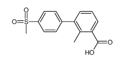 2-methyl-3-(4-methylsulfonylphenyl)benzoic acid Structure