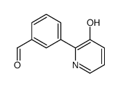 3-(3-hydroxypyridin-2-yl)benzaldehyde Structure