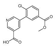 5-(2-chloro-5-methoxycarbonylphenyl)pyridine-3-carboxylic acid结构式
