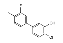 2-chloro-5-(3-fluoro-4-methylphenyl)phenol结构式