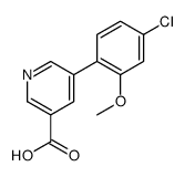 5-(4-Chloro-2-Methoxyphenyl)nicotinic acid结构式