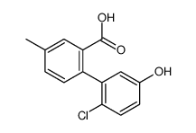 2-(2-chloro-5-hydroxyphenyl)-5-methylbenzoic acid结构式