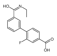 4-[3-(ethylcarbamoyl)phenyl]-3-fluorobenzoic acid结构式