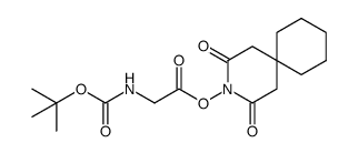 2,4-dioxo-3-azaspiro[5.5]undecan-3-yl (tert-butoxycarbonyl)glycinate Structure