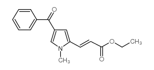 ETHYL 3-(4-BENZOYL-1-METHYL-1H-PYRROL-2-YL)ACRYLATE structure