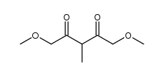 1,5-dimethoxy-3-methylpentan-2,4-dione结构式