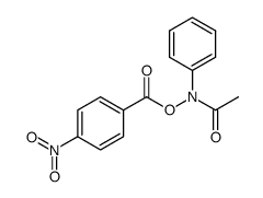 O-(4-nitrobenzoyl)-N-phenyl-acetohydroxamic acid结构式