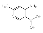 (4-Amino-6-methylpyridin-3-yl)boronic acid结构式