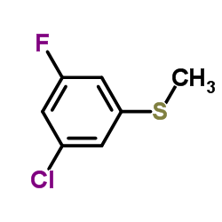 1-Chloro-3-fluoro-5-(methylsulfanyl)benzene结构式